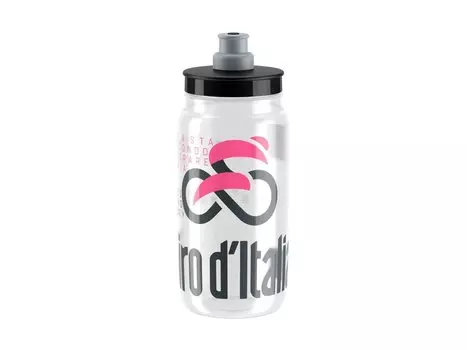 Фляга велосипедная ELITE Fly GIRO D’ITALIA, 550 мл, прозрачный, EL01604214