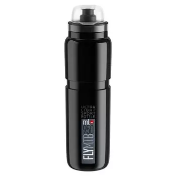 Фляга велосипедная Elite Fly MTB, 950 мл, черный, защитный колпачок, EL0160908