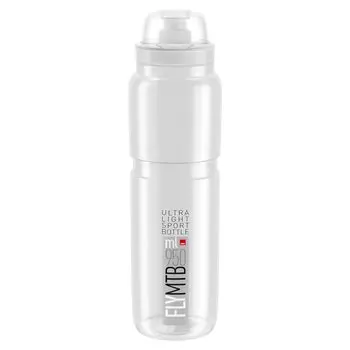 Фляга велосипедная Elite Fly MTB, 950 мл, прозрачный, защитный колпачок, EL0160909
