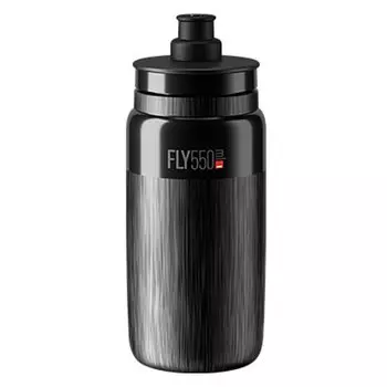 Фляга велосипедная Elite Fly TEX, 550 мл, черная, 1604886