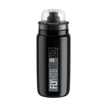 Фляга велосипедная Elite MTB Fly, 550 мл, черный, защитный колпачок, EL01604311