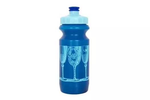 Фляга велосипедная Green Cycle BLUE CUPS, 0,6 л, с большим соском, синий/голубой/синий, 101783081012