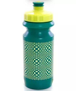 Фляга велосипедная Green Cycle DOT, 0.6 л, с большим соском, green nipple/yellow cap/green bottle, 101787879584