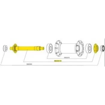 Ось велосипедная Mavic передней втулки Ksyrium Elite'09, 99686101