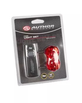Фара+фонарь AUTHOR 1 диод 1W/2 функции Lumina/+5 диодов/5 функций A-Meteor R красный 8-12040115
