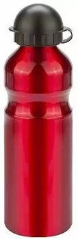Фляга велосипедная Stels CB-1586, 750 мл, алюминий, красный, 550038, LU046196