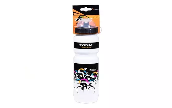 Фляга велосипедная TRIX, 800 мл, белый, CSB-528LW