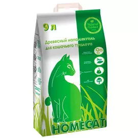 Homecat – Хоумкэт наполнитель древесный для туалета кошек (12 + 12 кг)