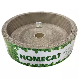 Homecat когтеточка лежанка картонная Мятная круг с бортиком 36 х 10 см (1 шт)