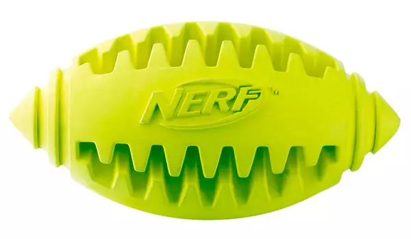 Игрушка для собак Nerf Мяч для регби рифленый 12,5 см (1 шт)