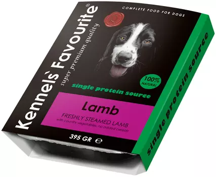 Kennels` Favourite 100 % Lamb беззерновые для взрослых собак всех пород с ягненком (395 гр)