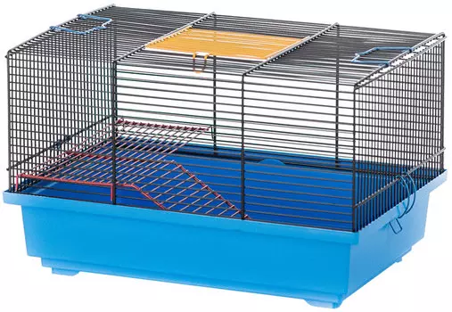 Клетка для грызунов Inter-Zoo G026e Mouse Square цветная 37 х 25 х 21 см (1 шт)