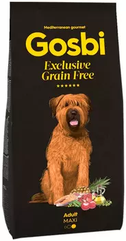 Gosbi Exclusive Grain Free Adult Maxi беззерновой для взрослых собак крупных пород с лососем и ягненком (3 кг)