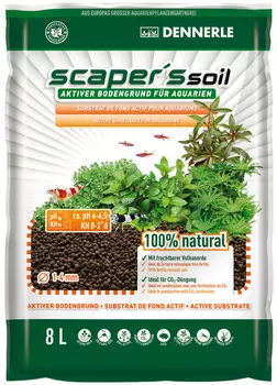Грунт питательный для аквариума Dennerle Scaper's Soil 1-4 мм Dennerle (8 л)