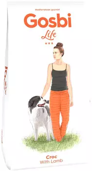 Gosbi Life Croc Lamb для взрослых собак всех пород с ягненком (3 кг)