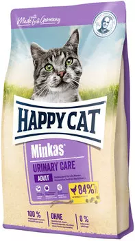 Happy Cat Minkas Urinary Care для взрослых кошек при мочекаменной болезни с птицей (10 кг)