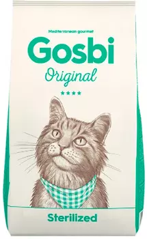 Gosbi Original Cat Sterilized для взрослых кастрированных котов и стерилизованных кошек с курицей (3 кг)