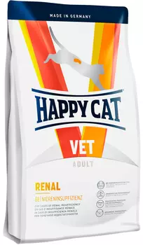 Happy Cat Vet Renal для взрослых кошек при хронической почечной недостаточности (1,4 кг)