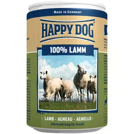 Happy Dog 100 % мясо для взрослых собак с ягненком (400 гр х 6 шт)