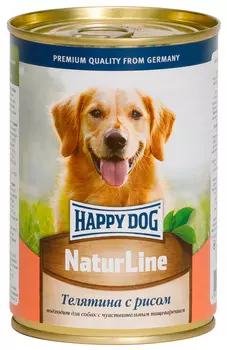 Happy Dog для взрослых собак с телятиной и рисом (410 гр)