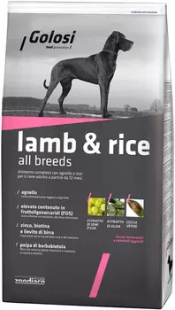 Golosi Lamb &amp; Rice All Breeds для взрослых собак всех пород с ягненком и рисом (20 кг)
