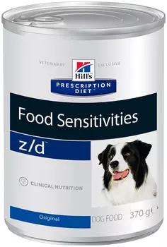 Hill's Prescription Diet Z/d Food Sensitivities для взрослых собак при пищевых аллергиях 370 гр (370 гр)