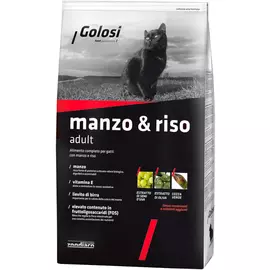 Golosi Manzo &amp; Riso Adult для взрослых кошек с говядиной и рисом (0,4 кг)