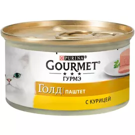 Gourmet Gold для взрослых кошек паштет с курицей (85 гр х 12 шт)