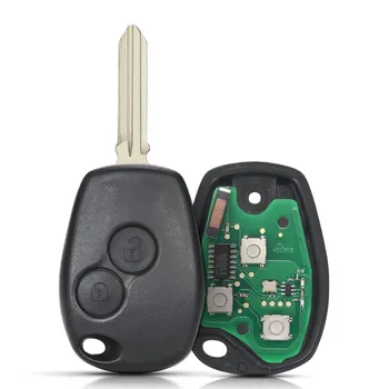 Пульт дистанционного управления KEYYOU для Renault Duster Modus Clio 3, Megane, Logan, Sandero, Kangoo, 433 МГц, PCF7946/PCF7947/pcf7952E/4A, 2 кнопки
