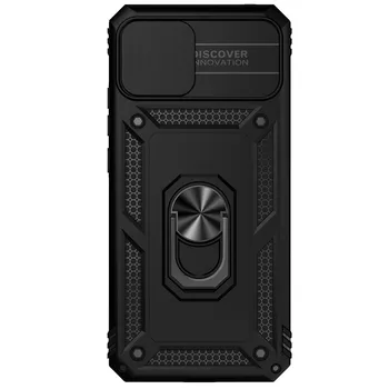 Для Xiaomi Redmi 9A Бронированный чехол для телефона Защита объектива камеры Металлическое кольцо-подставка Противоударный чехол Redmi 9A розового золота