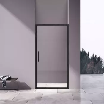 Душевая дверь Vincea Slim 8mm 90x195 VDP-4SL900CLB стекло прозрачное, профиль черный