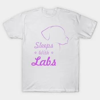 T Shirt Women Sleeps With Labs Harajuku Print Kawaii Tshirt Summer Short Sleeve Female T-Shirt Top Tee S розовый