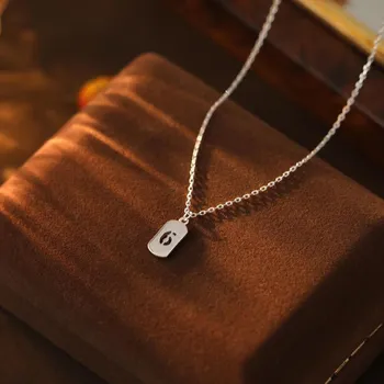 Серебряное ожерелье с подвеской Banyan Tree Lucky Number для женщин - простой летний подарок Number 7 серебряный