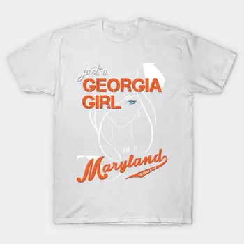 Футболка женская Georgia Maryland Harajuku Print Kawaii футболка летняя женская футболка с коротким рукавом топ футболка S розовый