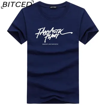 BITCED Хлопковая футболка с коротким рукавом, мужская модная свободная рубашка с коротким рукавом и принтом, сострадательная рубашка S