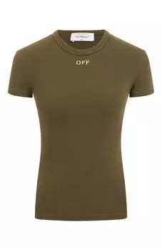 Хлопковая футболка Off-White