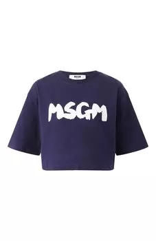 Хлопковая футболка MSGM