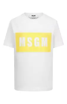 Хлопковая футболка MSGM