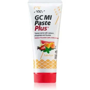 MI Paste Plus 35 мл - Защитный реминерализующий крем для чувствительных зубов с фторидом, вкус Tutti Frutti Gc