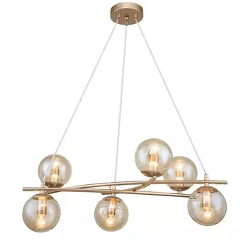 Подвесная люстра 1119/6S E14*40W Escada Balance Gold (плафоны шарики)