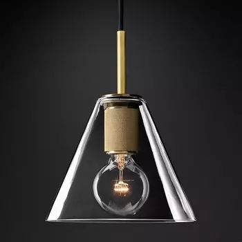 Подвесной светильник Rh Utilitaire Funnel Pendant Brass ImperiumLoft 40,2336 (123649-22)