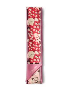 Prada шелковый платок, розовый