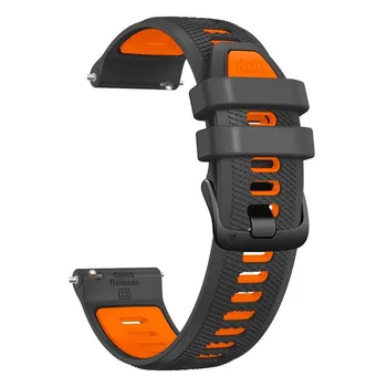 Ремешок 22 мм для Garmin Vivoactive4 Venu2 Forerunner255 265, музыкальный ремешок для умных часов, ремешок для часов Suunto Вертикальный 5 Peak/9 Peak Pro, аксессуары 22mm синий/белый