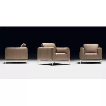 CAPRERA (P279.010.L30) КРЕСЛО, кожа 3094 сер.беж. цв. M-City Armchair P279.010.L30