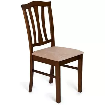 CT 8162 Стул с мягким сиденьем Тёмный Дуб (дерево гевея) (Tetchair)