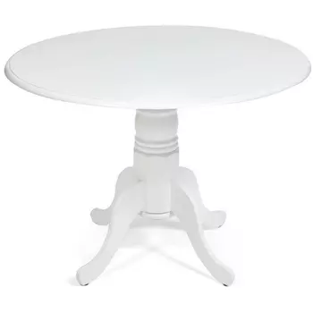 Cтол обеденный CLIFF (mod. 4242PE-30 WH-T/B) белый (дерево гевея, МДФ) (Tetchair)