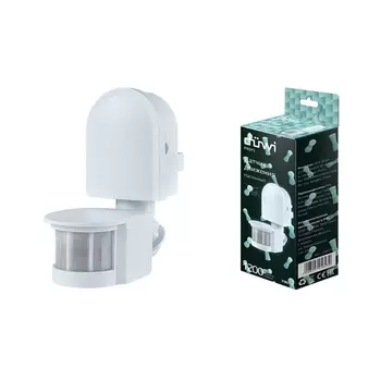 Датчик движения (180°, 10-420с, 5-12м, 800Вт, IP44) Duwi 25823 0
