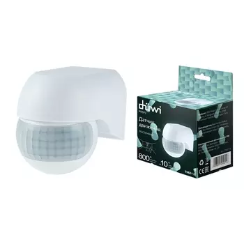 Датчик движения (180°, 10-900с, 12м, 800Вт, IP44) Duwi 25821 6