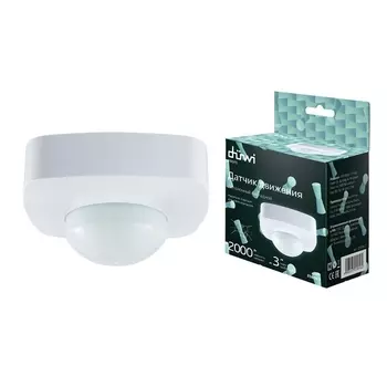 Датчик движения (360°, 10-1800с, 4х20м, 2000Вт, IP20) Duwi 25816 2