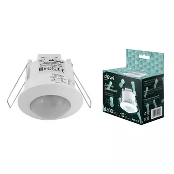 Датчик движения (360°, 10-900с, 6м, 1200Вт, IP20) Duwi 25818 6